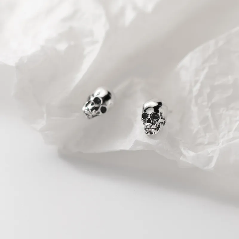 Silver Skull Earrings