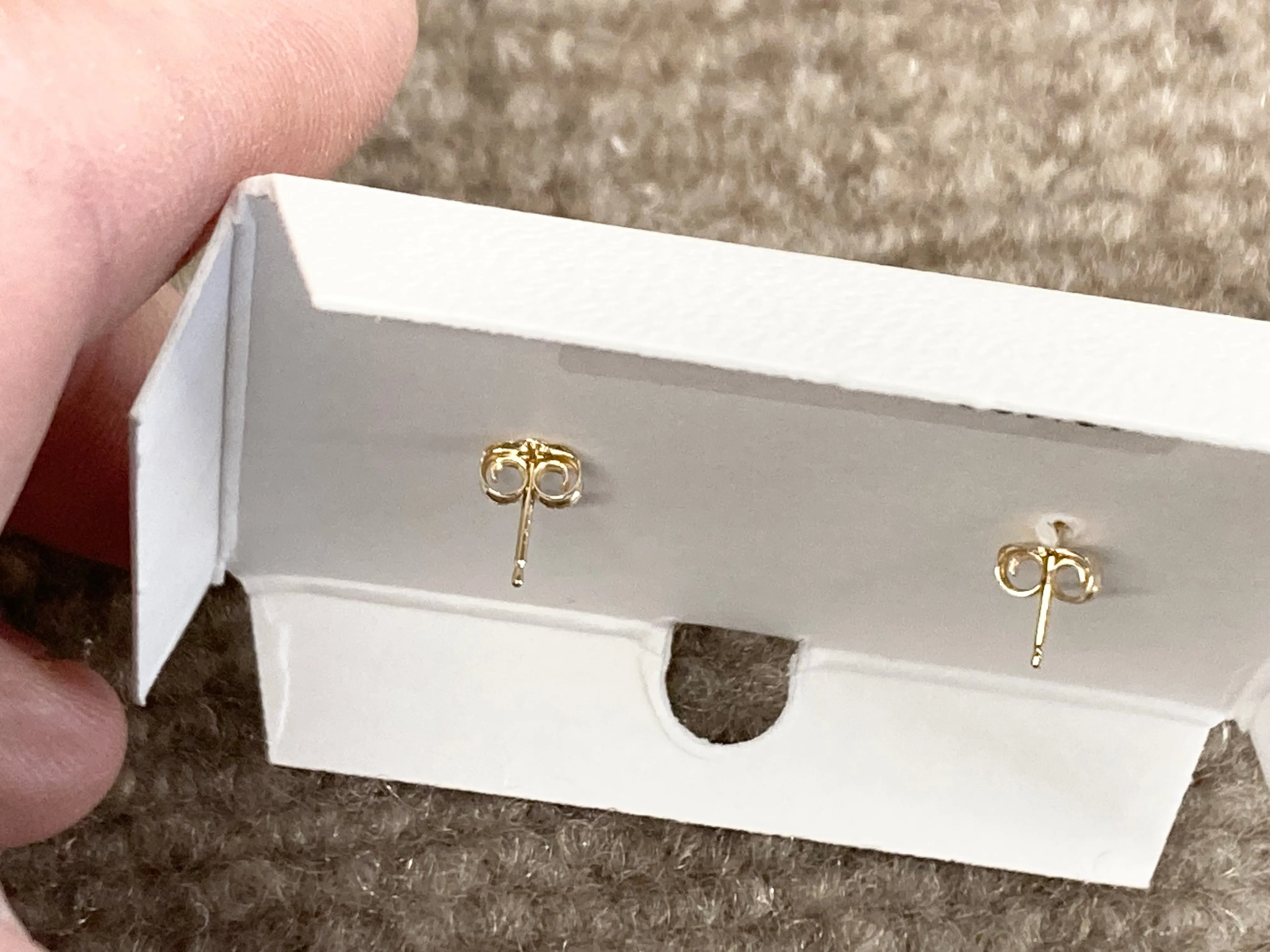 Small Gold Ball Stud Earrings