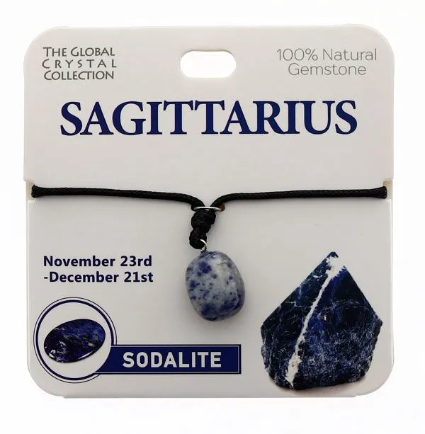 Sodalite Natural Gem Necklace - 'Sagittarius'