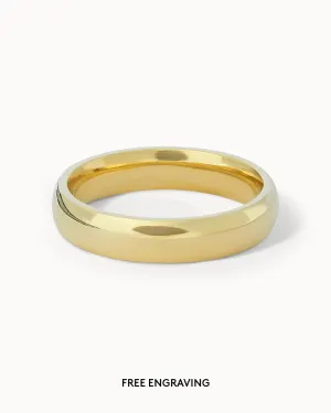 Solid Gold Classic Ring - 4mm Band