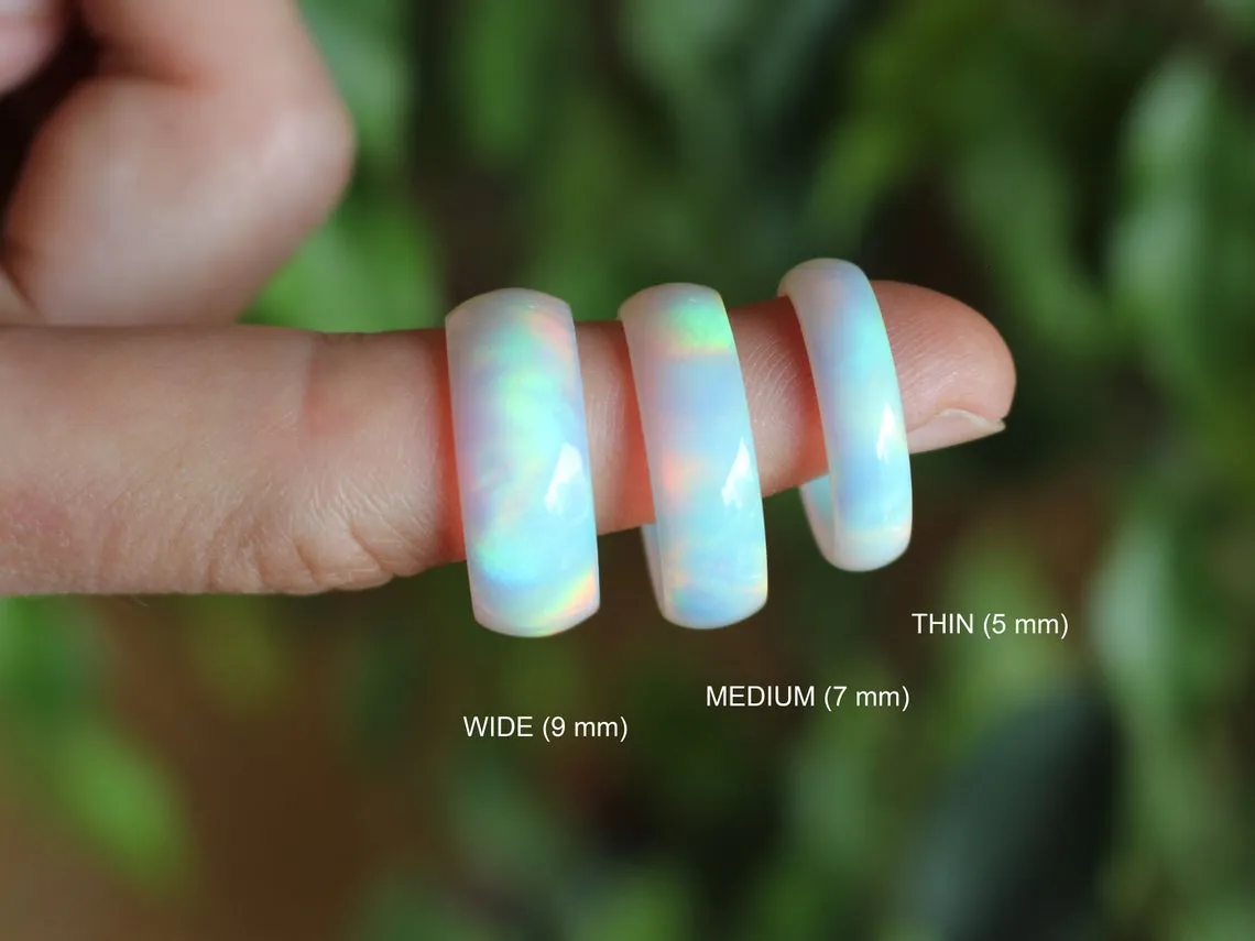 Solid Opal Ring - Rainbow