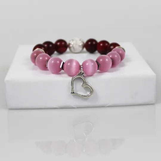 St Valentine's Day Bead Bracelet