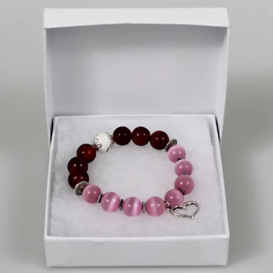 St Valentine's Day Bead Bracelet