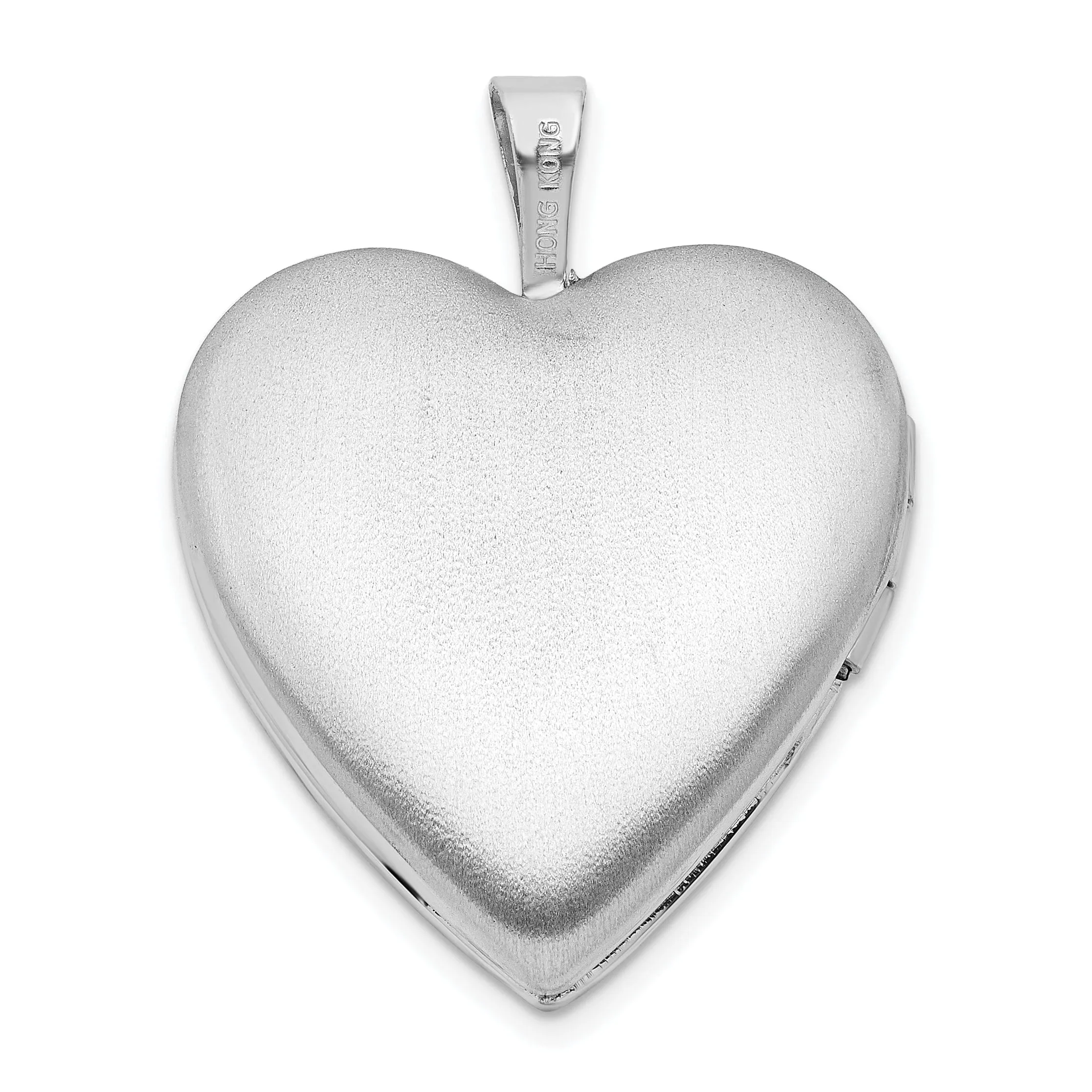 Sterling Silver 20mm FOREVER IN MY HEART Heart Locket