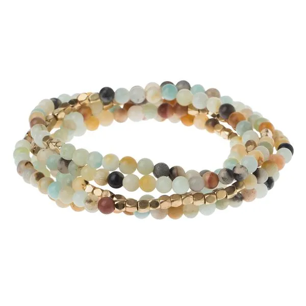 Stone Wrap amazonite/gold