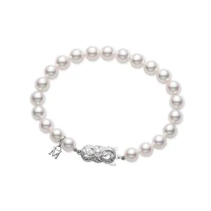 Strand Bracelet with White Gold Clasp