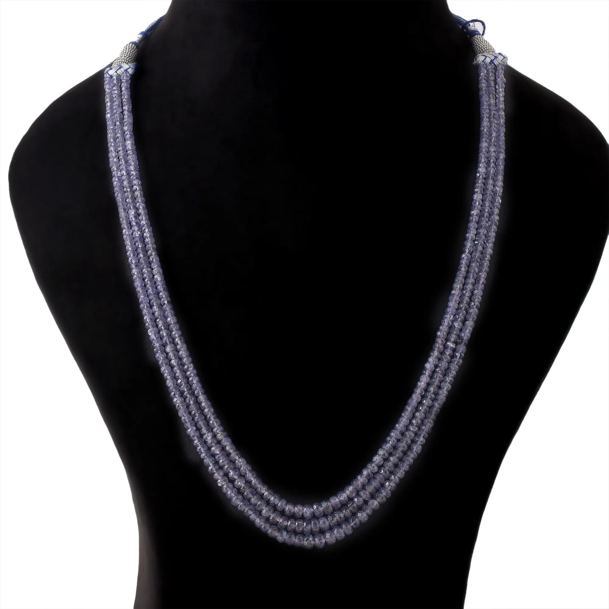 Tanzanite Beaded Necklace - December Birthstone