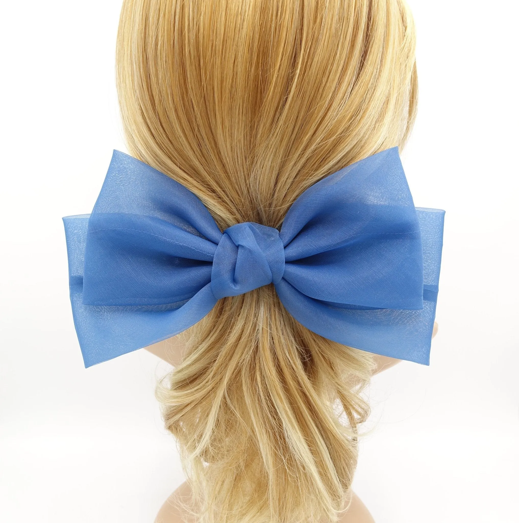 Texas organza hair bow big stylish bow hair accessories for women