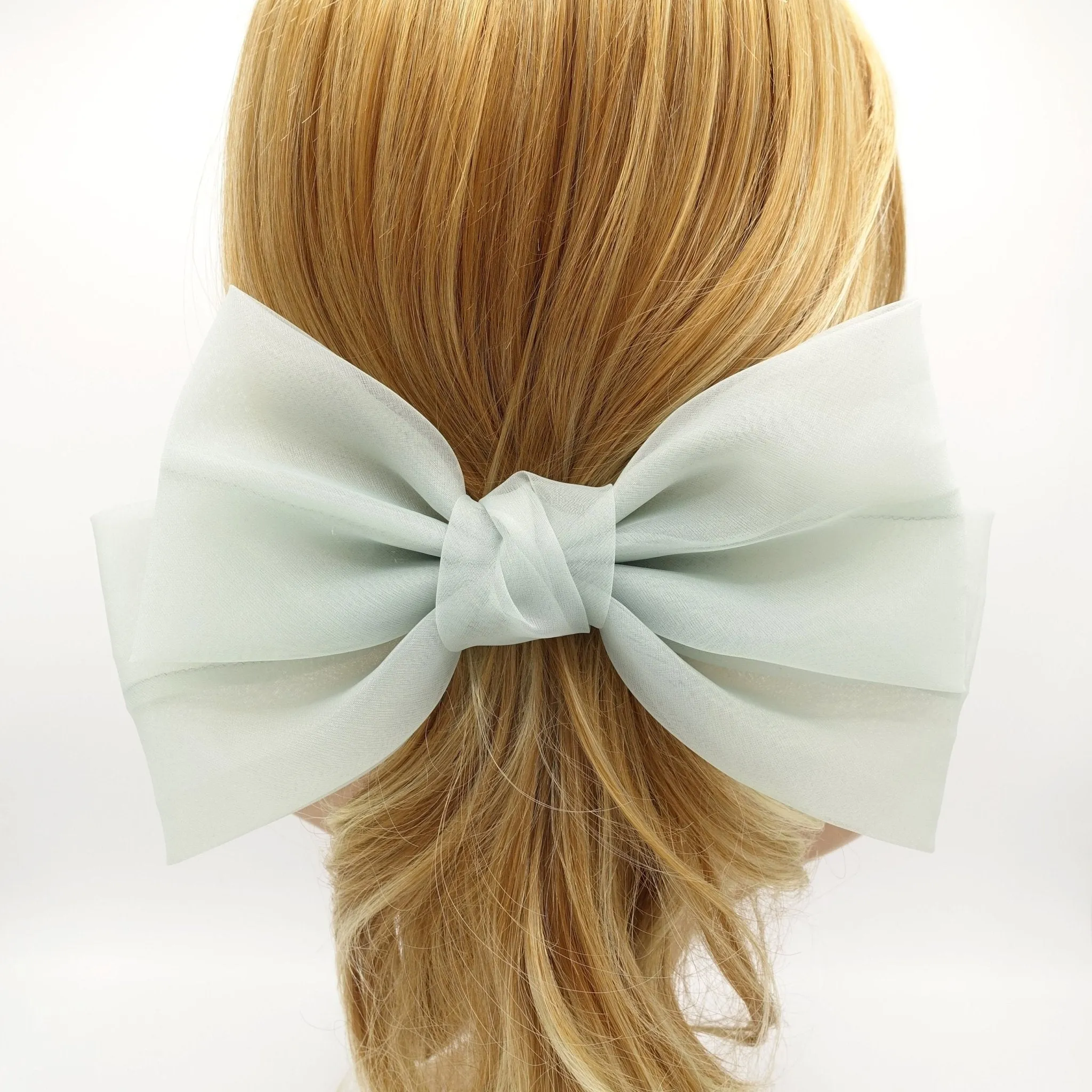 Texas organza hair bow big stylish bow hair accessories for women