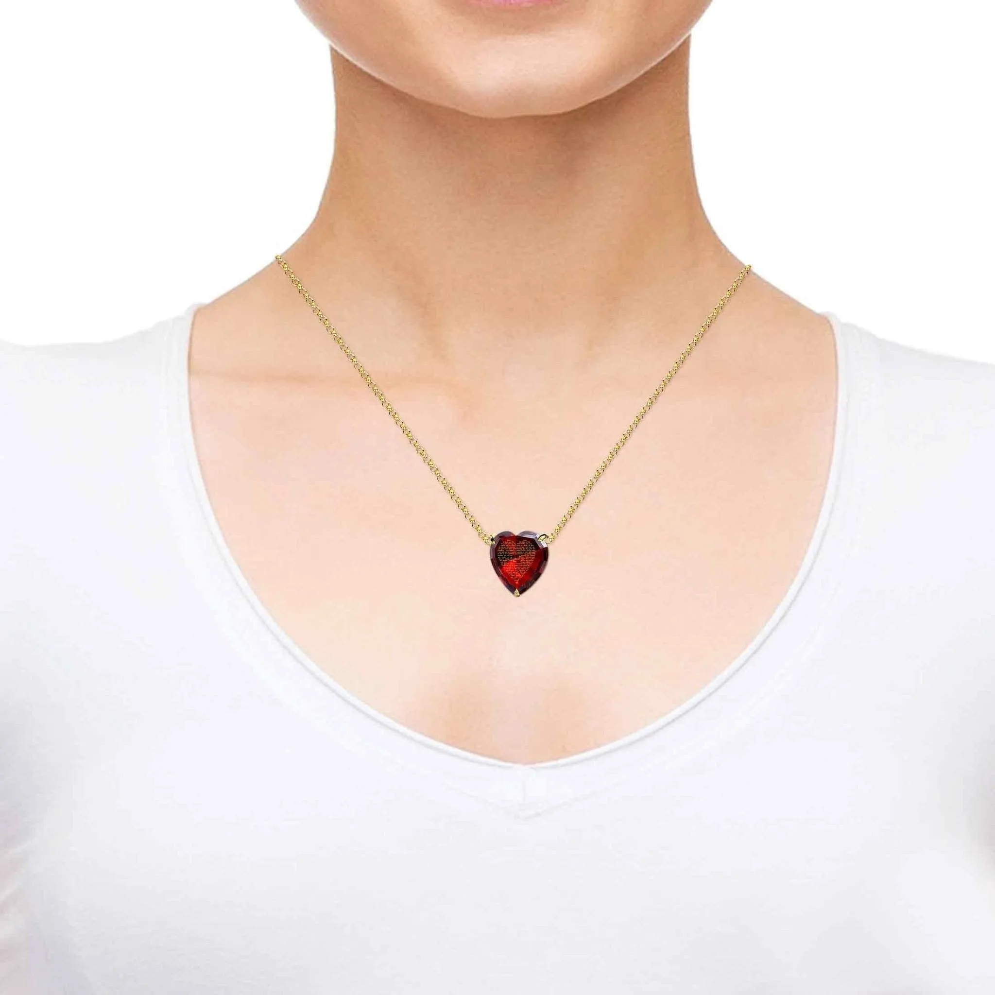 Thank You Mom, 14k Gold Necklace, Zirconia