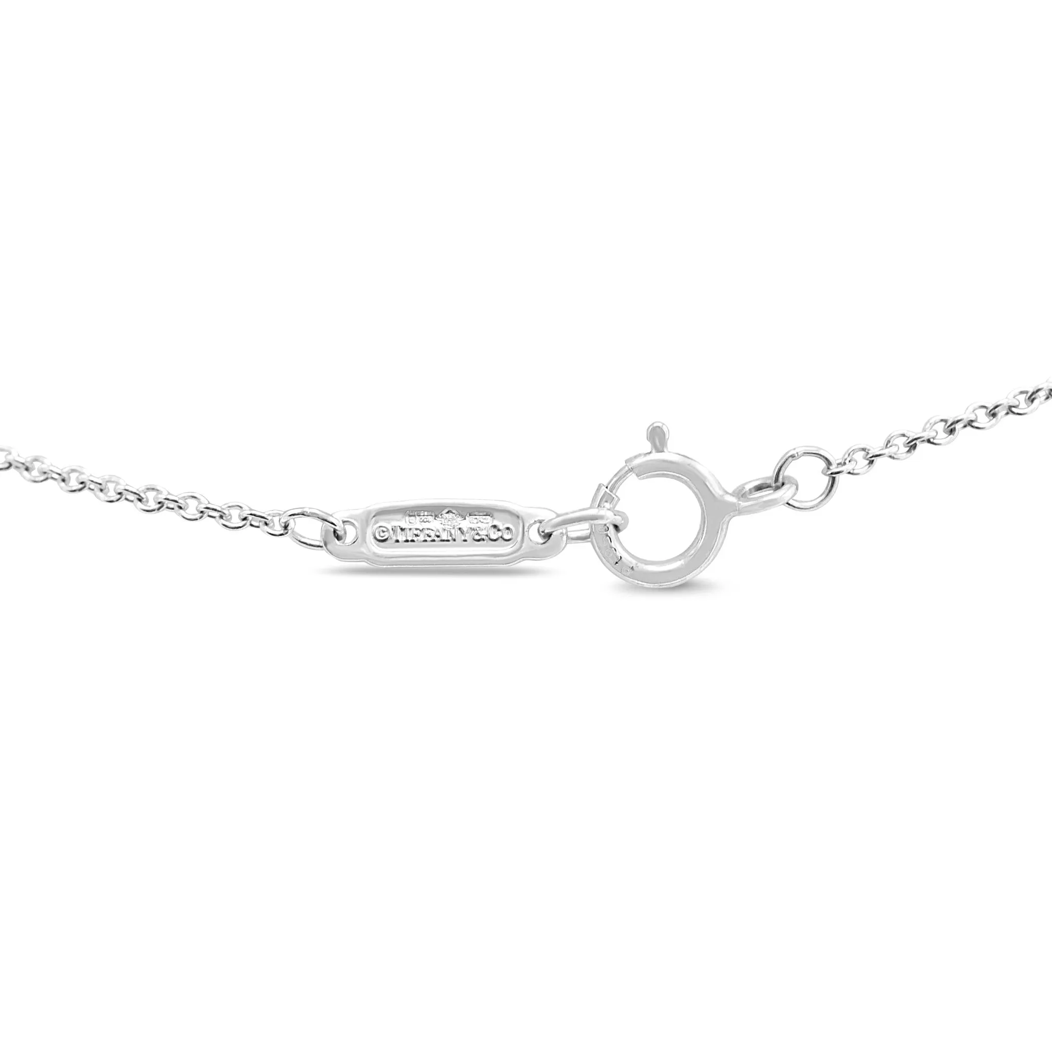 Tiffany & Co. Platinum Diamond Circlet Pendant Necklace - Platinum