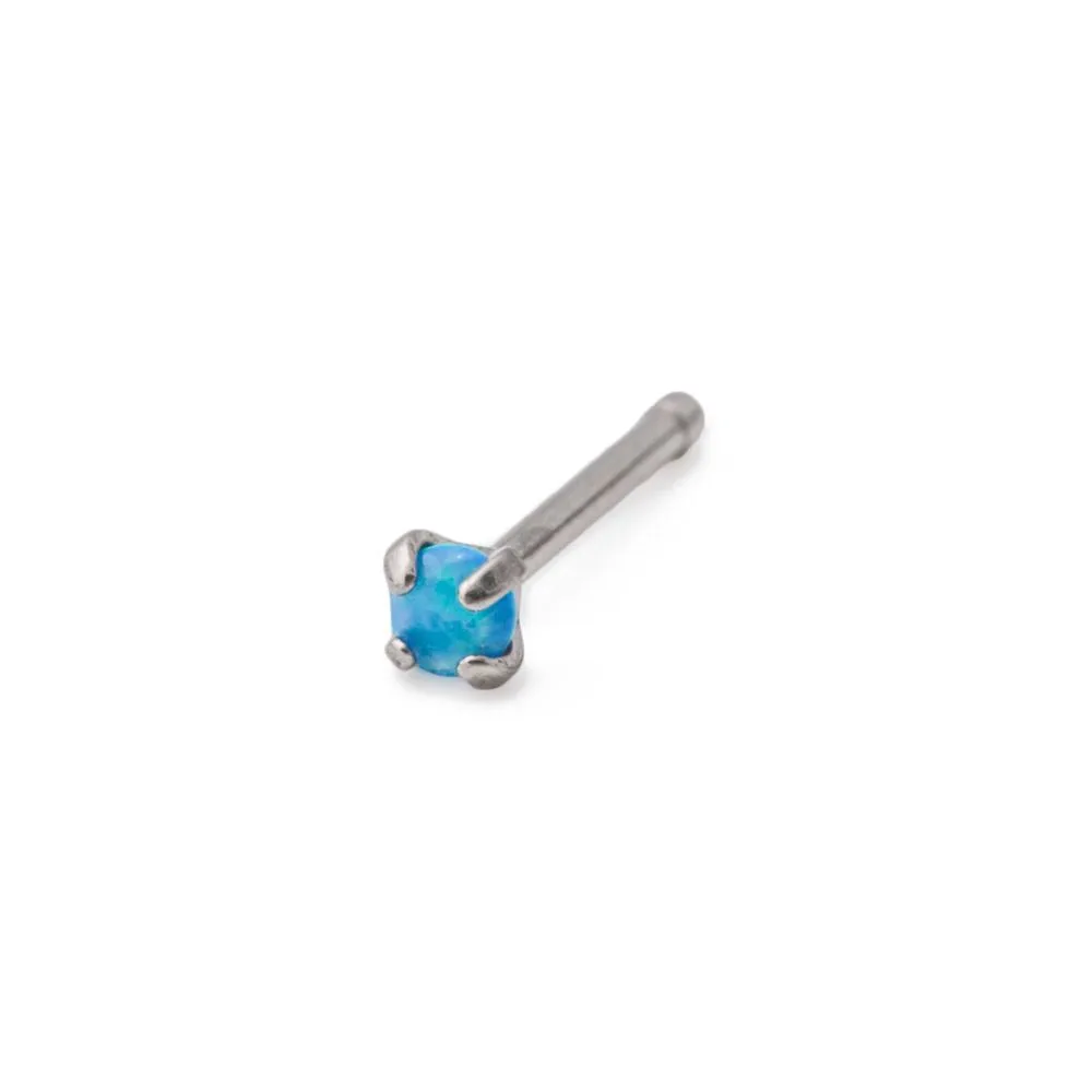 Tilum 20g Titanium Nose Bone with Opal