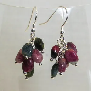 Tourmaline Multi-Gemstone Drop Earrings