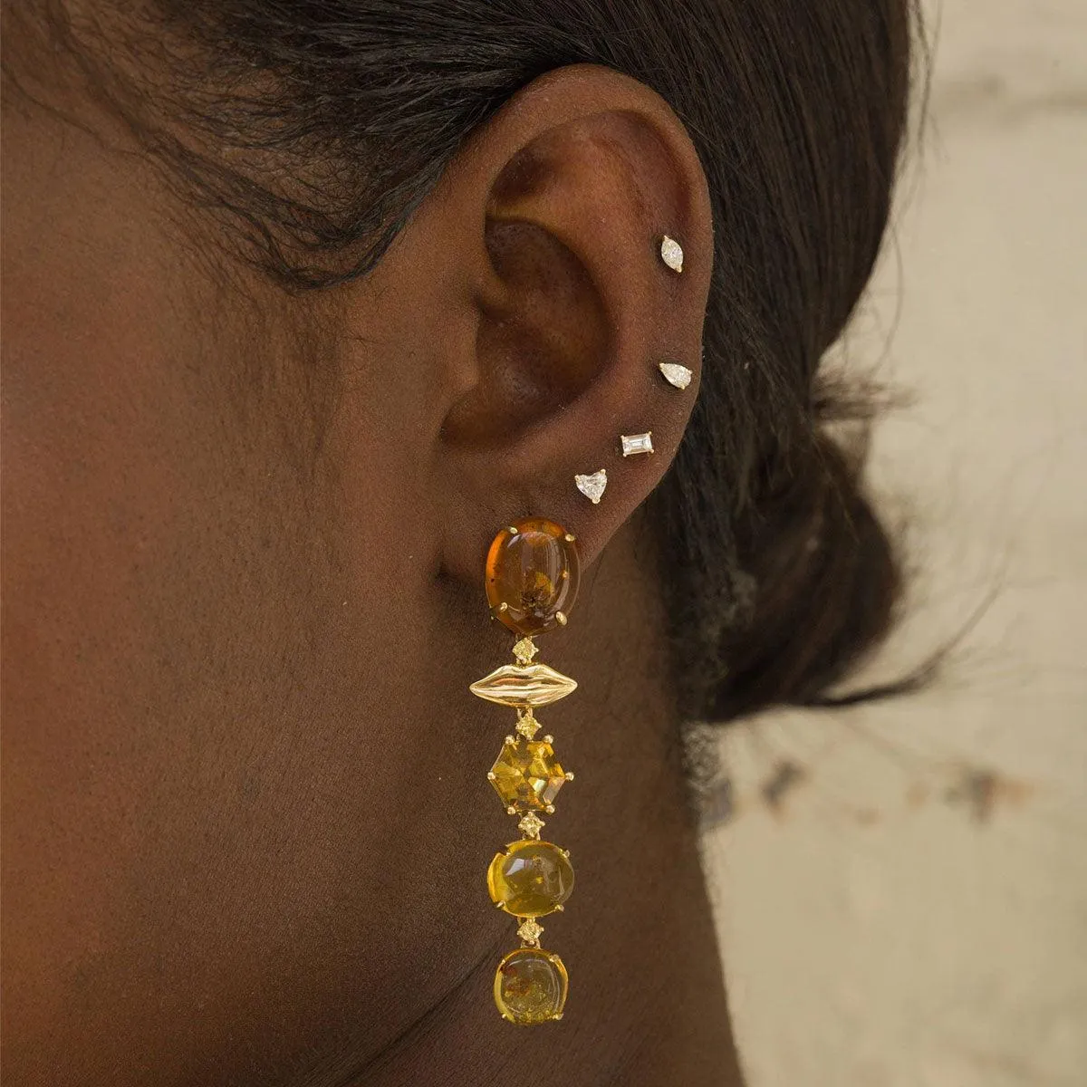 Trapped Sunshine Drop Earrings | 8GMS 2.95CTW