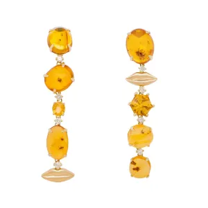 Trapped Sunshine Drop Earrings | 8GMS 2.95CTW