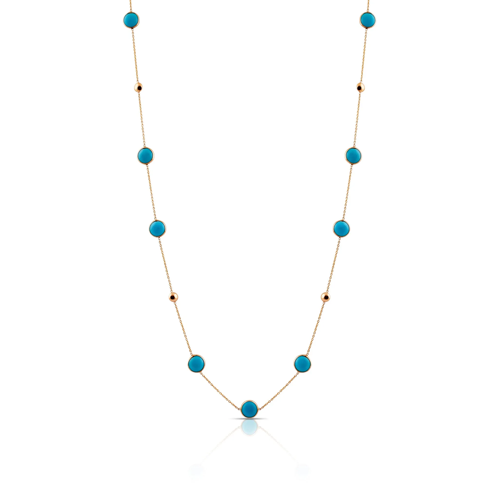 Turquoise and Gold Necklace