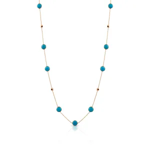 Turquoise and Gold Necklace