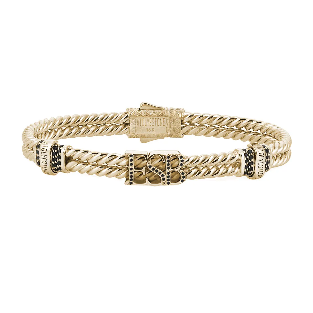 Twined Statement Bracelet - Solid Gold