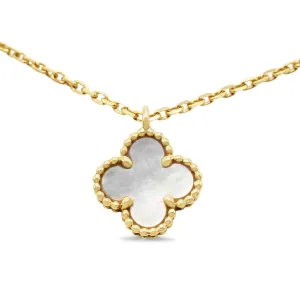 Van Cleef & Arpels MOP Sweet Alhambra Pendant Necklace