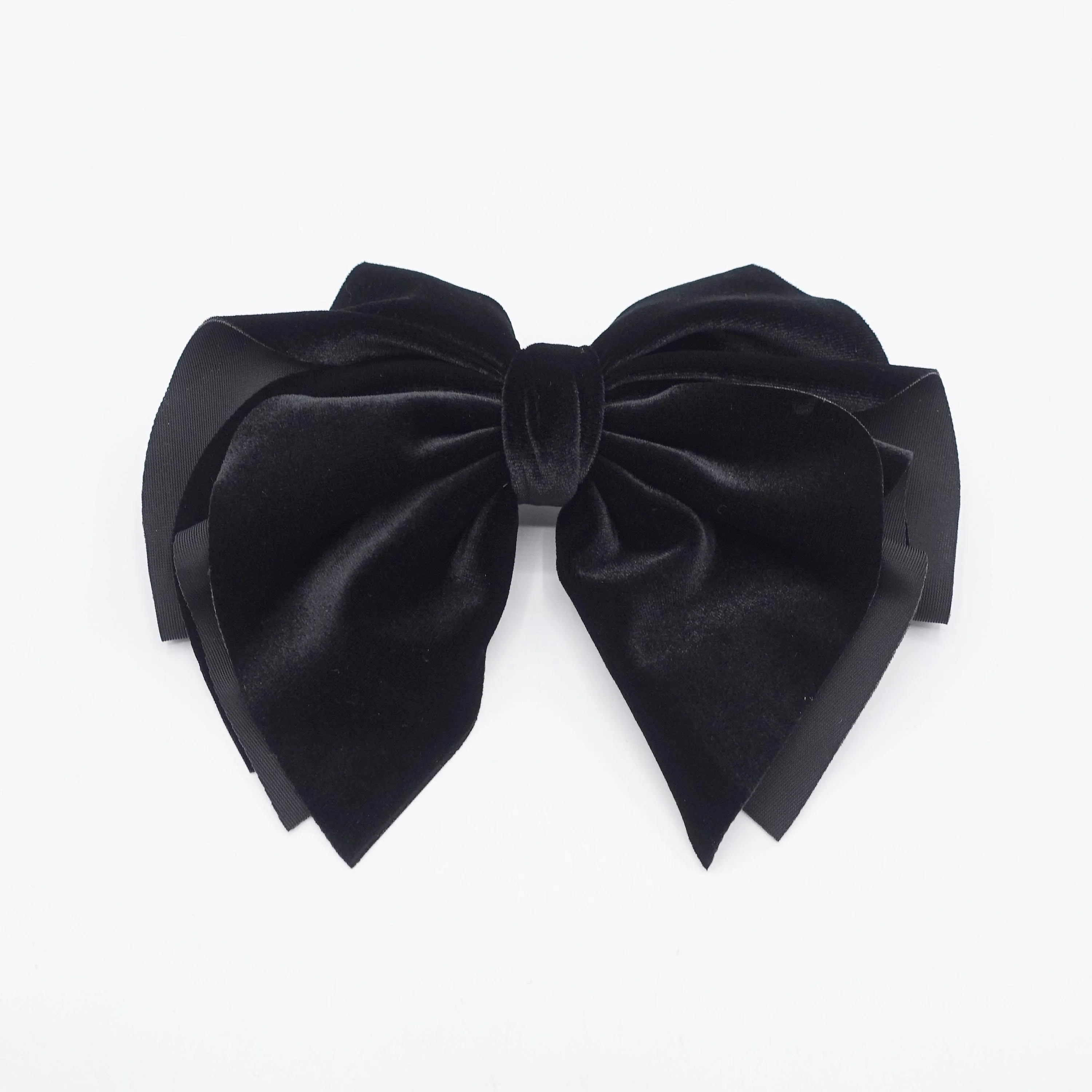 velvet hair bow multi layered hair bow for women