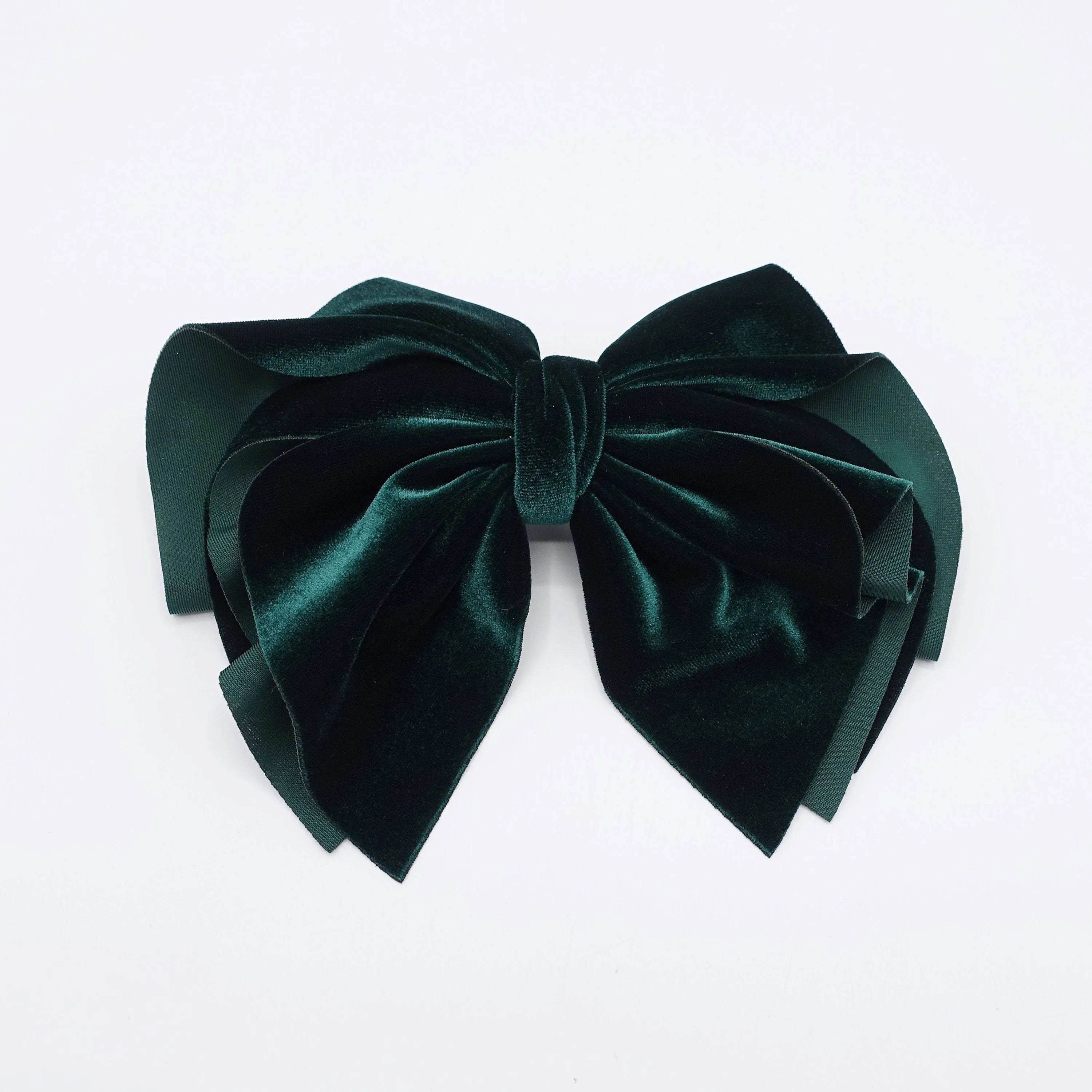 velvet hair bow multi layered hair bow for women