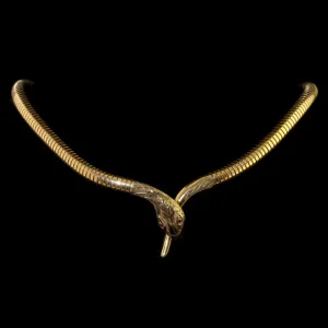 Vintage Gold Snake Collar 9Ct Gold Circa 1988