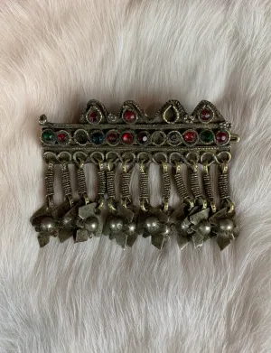 Vintage Jeweled Dangle Hair Clip