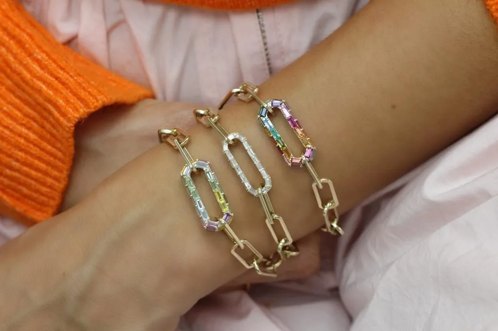 Vivid Paper Clip Bracelet BF SAMPLE