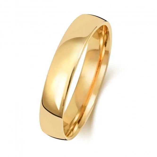 Wedding Band 9K Slight Court 4mm-1.2 Wedding  Ring W114L