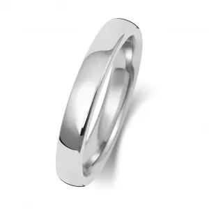 Wedding Band Platinum Soft Court 3mm-1.15 Wedding  Ring WP133L